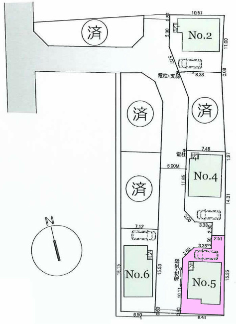 多磨霊園の土地。府中市白糸台1丁目g-23094の地形図です。