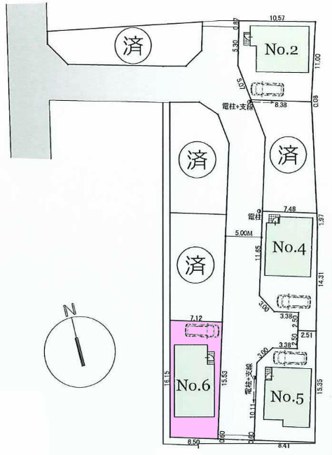 多磨霊園の土地。府中市白糸台1丁目g-23095の地形図です。