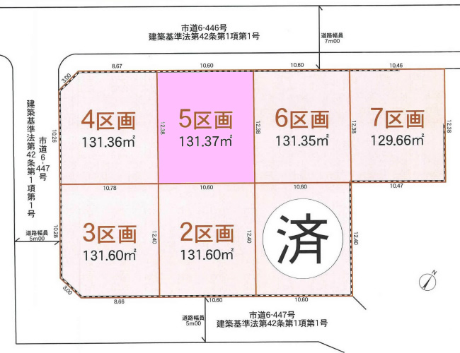 西府の土地。府中市日新町4丁目g-23149の地形図です。