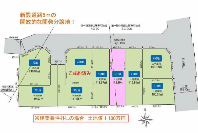 西府の土地。府中市西府町3丁目g-23226の地形図です。