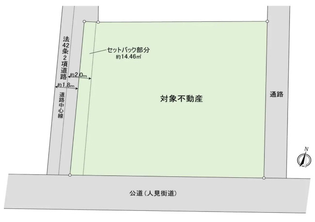 多磨の土地。府中市紅葉丘2丁目g-23270の地形図です。