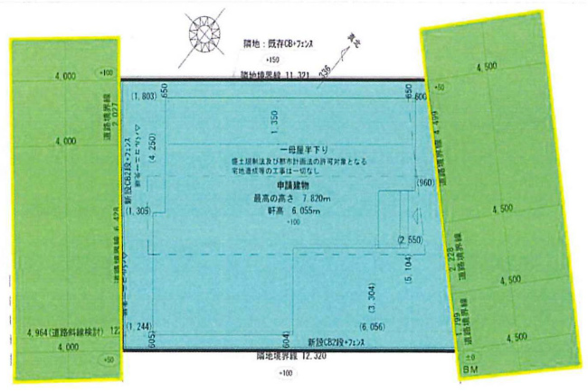 多磨霊園の土地。府中市是政1丁目g-23293の地形図です。