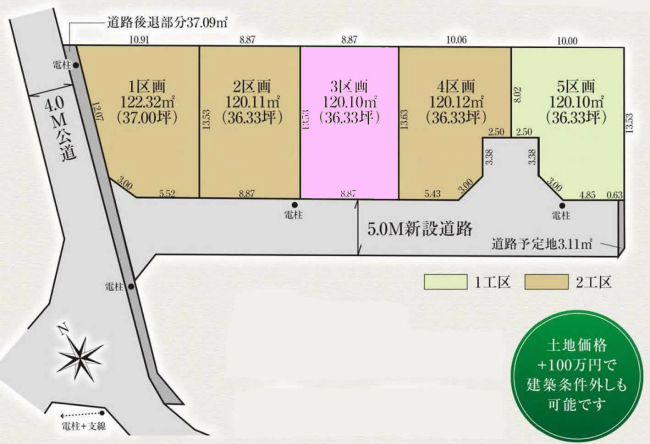 分倍河原の土地。府中市分梅町3丁目g-23303の地形図です。