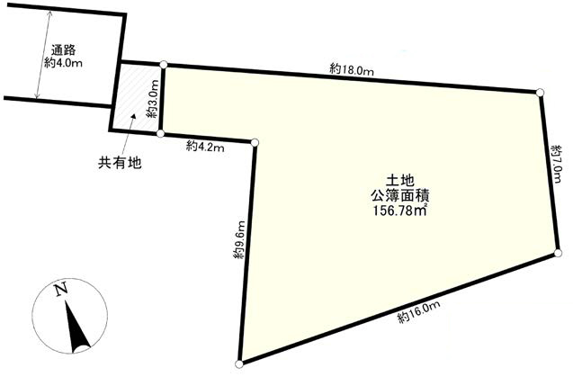 分倍河原の土地。府中市分梅町1丁目g-23321の地形図です。