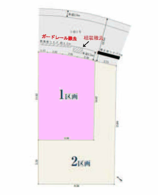 谷保の土地。府中市西府町4丁目g-23404の地形図です。