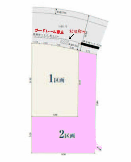 谷保の土地。府中市西府町4丁目g-23405の地形図です。