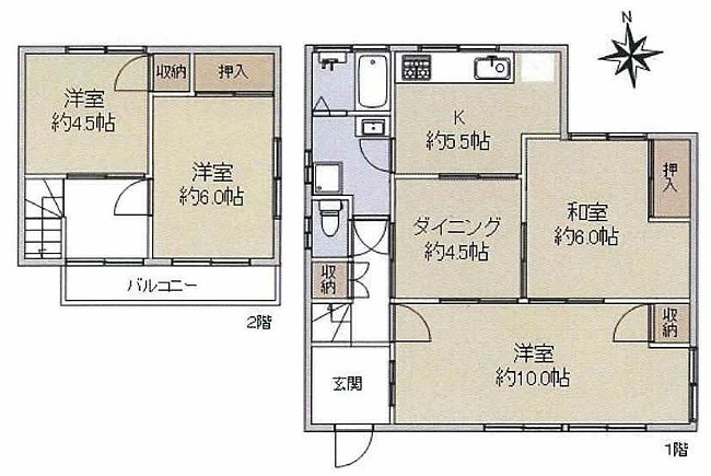 寿町２丁目中古間取り