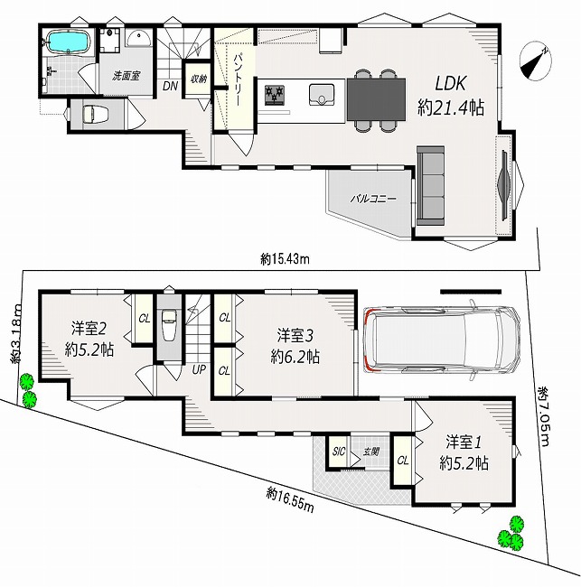 天神町2丁目新築間取り