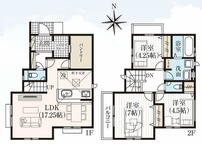 四谷4丁目新築間取り