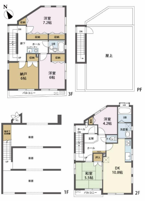 新町1丁目中古間取り