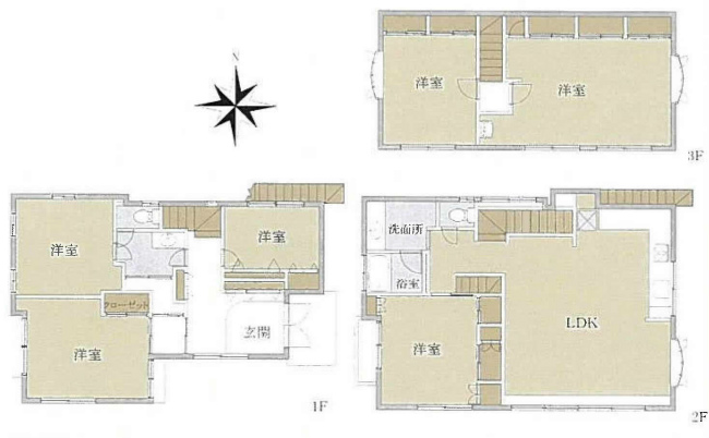 多磨町1丁目中古間取り