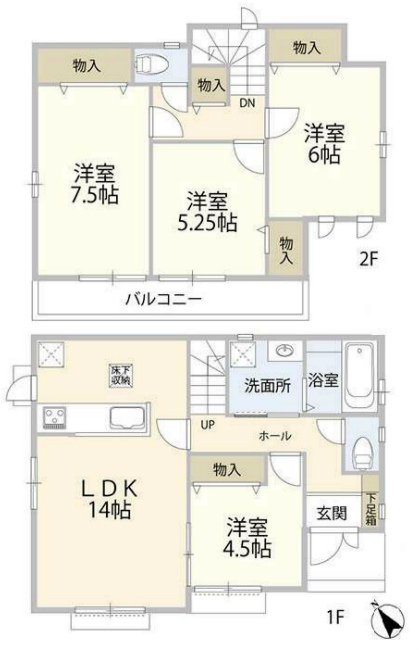 西府町3丁目新築間取り