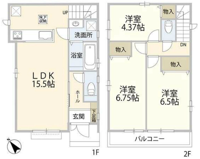 西府町3丁目新築間取り