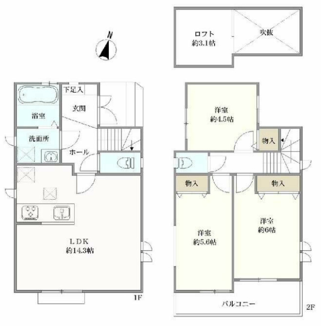 分梅町3丁目新築間取り