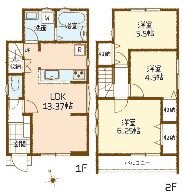 朝日町1丁目新築間取り