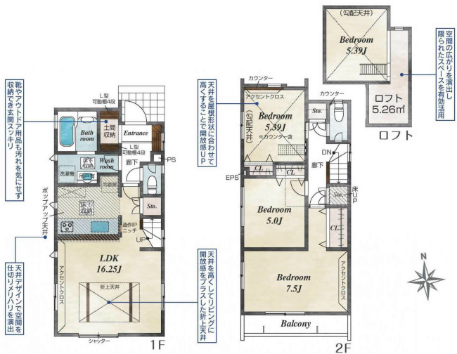 朝日町1丁目新築間取り