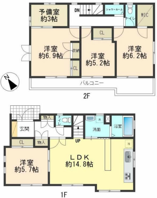 清水が丘2丁目中古間取り