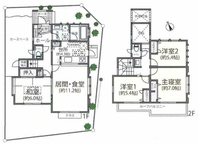 紅葉丘1丁目中古間取り