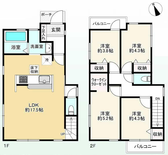 住吉町2丁目中古間取り