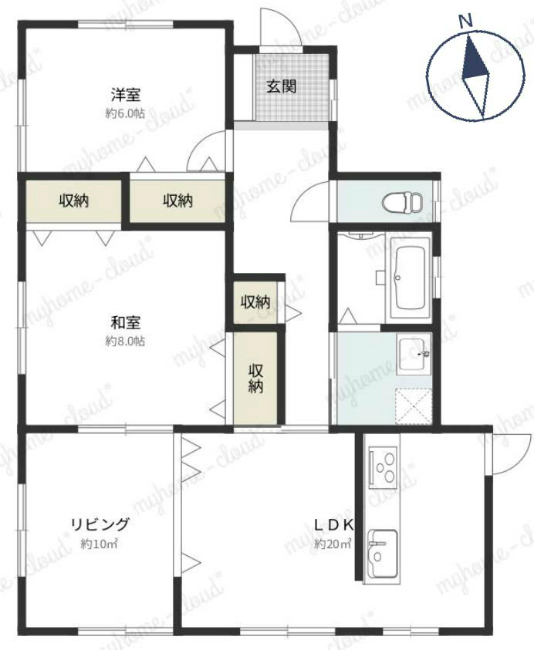 矢崎町1丁目中古間取り