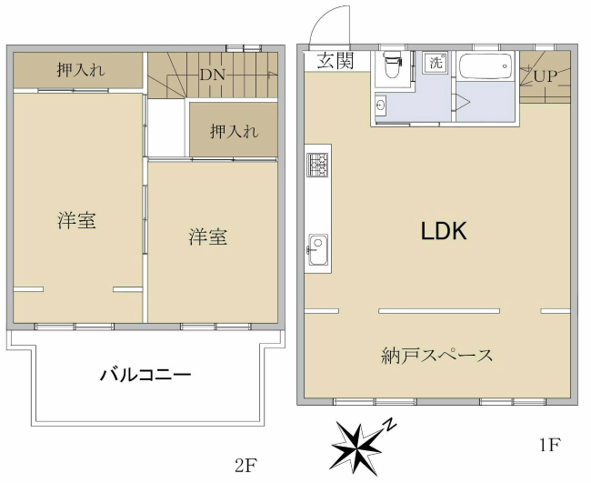 浅間町2丁目中古間取り