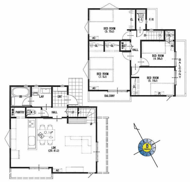 四谷3丁目新築間取り