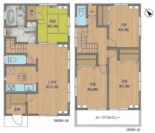 多磨町2丁目中古間取り