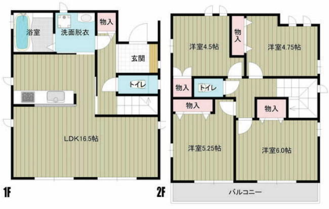 紅葉丘3丁目新築間取り