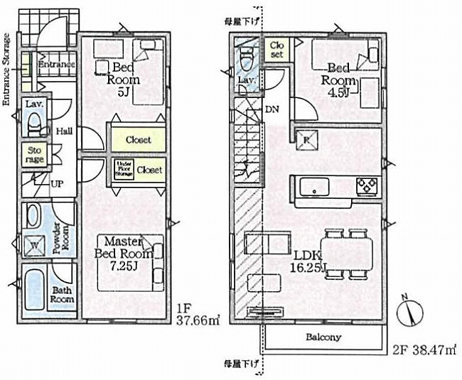 清水が丘3丁目新築間取り