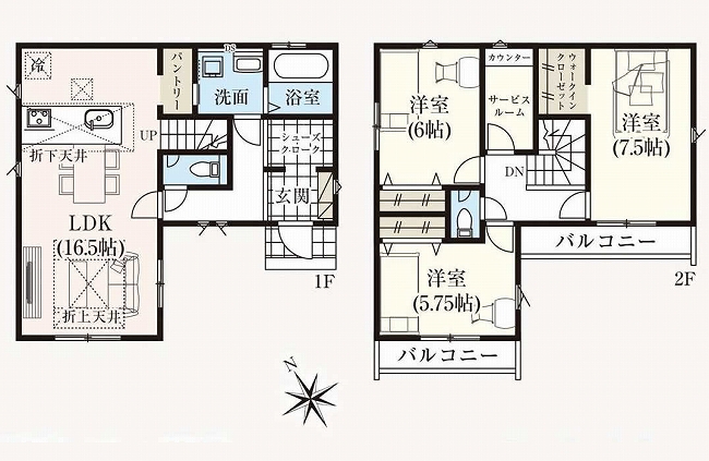分梅町3丁目新築間取り