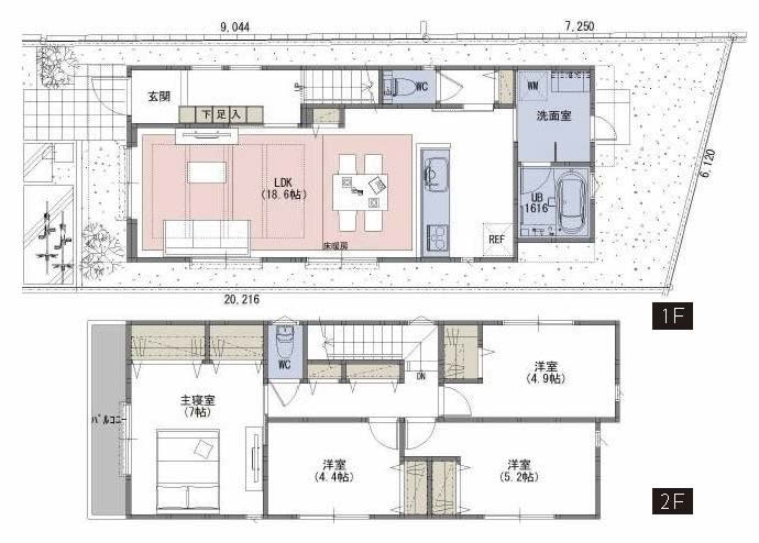 西府町4丁目新築間取り