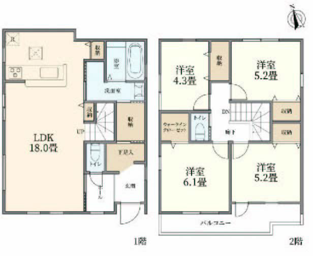 府中市小柳町5丁目新築h-47033間取り