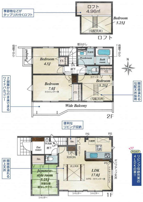 府中市新町2丁目新築h-47047間取り