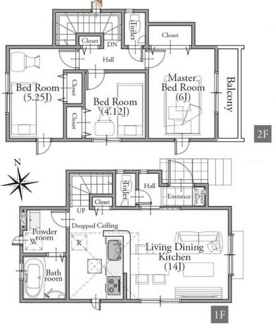 府中市新町2丁目新築h-47068間取り