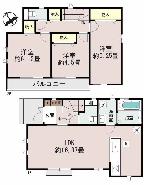 府中市四谷1丁目新築h-47143間取り