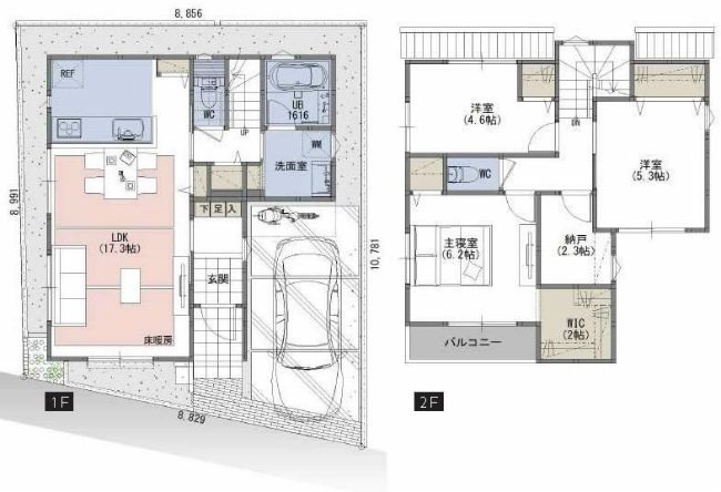 府中市本宿町3丁目新築h-47151間取り