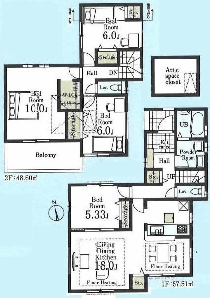 府中市西府町1丁目中古h-47408間取り