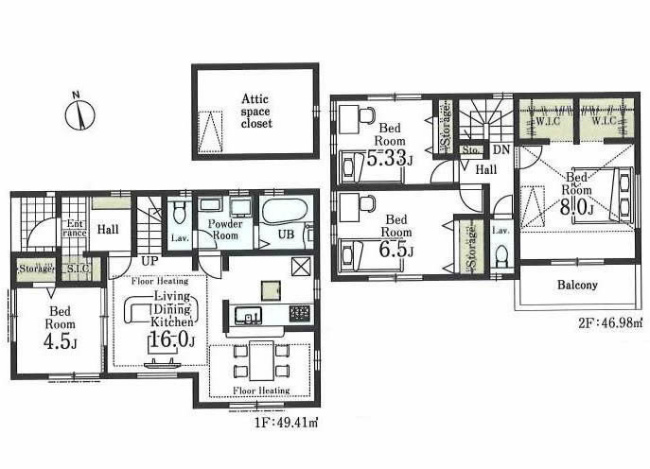 府中市西府町1丁目中古h-47409間取り