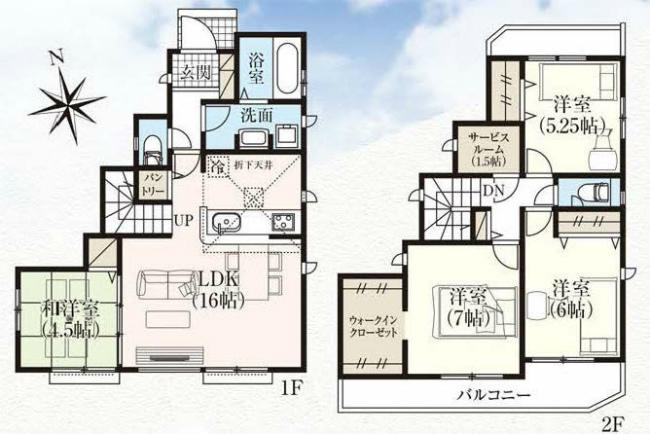 府中市小柳町4丁目新築h-47431間取り