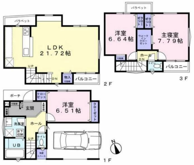 府中市朝日町2丁目新築h-47435間取り