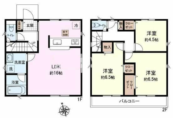 府中市西府町3丁目新築h-47440間取り