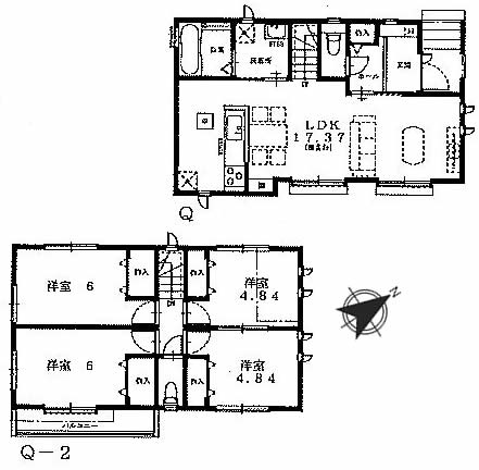 府中市四谷3丁目新築h-47458間取り