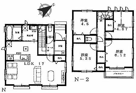 府中市四谷3丁目新築h-47461間取り