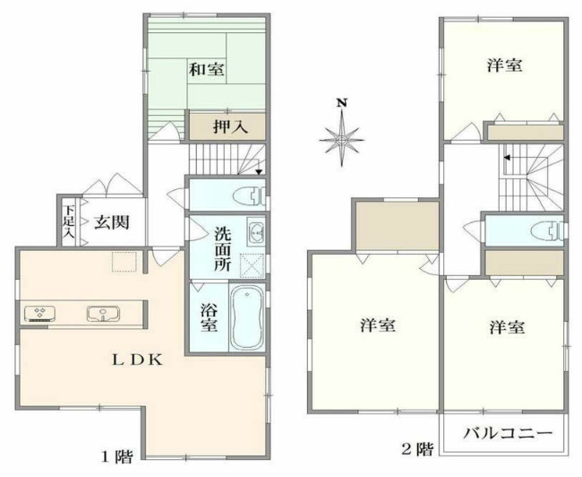 府中市白糸台4丁目中古h-47510間取り