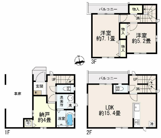 府中市白糸台1丁目新築h-47529間取り