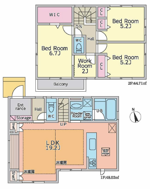 府中市美好町3丁目新築h-47532間取り