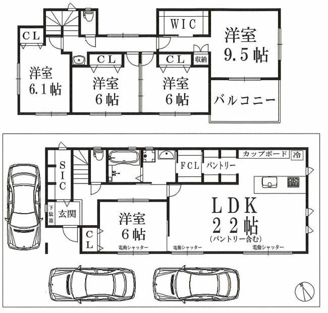 府中市四谷3丁目新築h-47535間取り