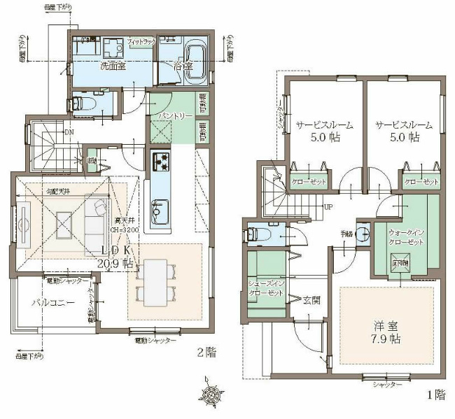 府中市緑町1丁目新築h-47644間取り