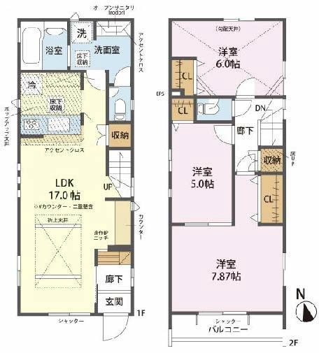 府中市小柳町5丁目新築h-47684間取り