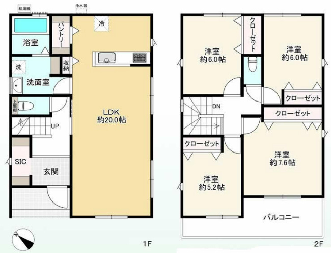 府中市日新町1丁目新築h-47687間取り